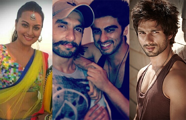 Sonakshi Sinha parties with Ranveer Singh, Shahid Kapoor and Arjun Kapoor